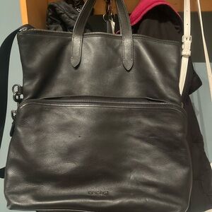 Coach Dark Gray Leather Men's Messenger Bag